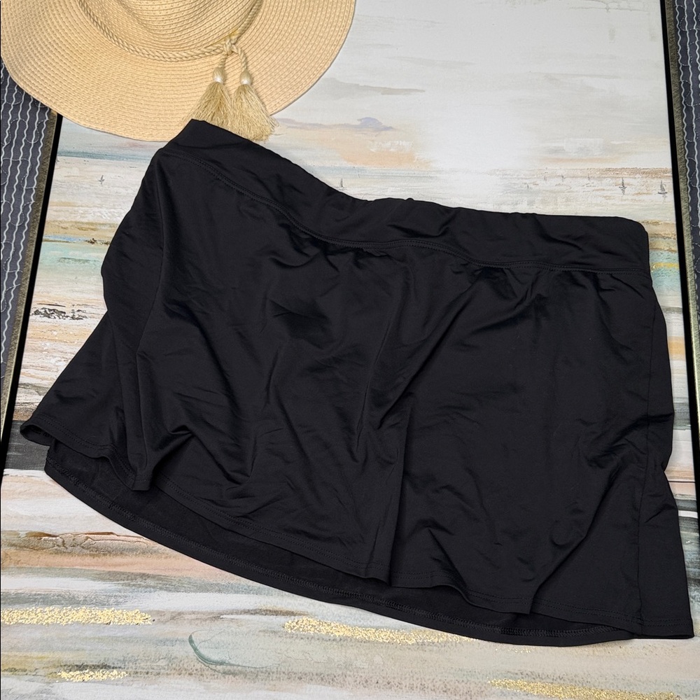 Lands' End Charcoal Swim Skort